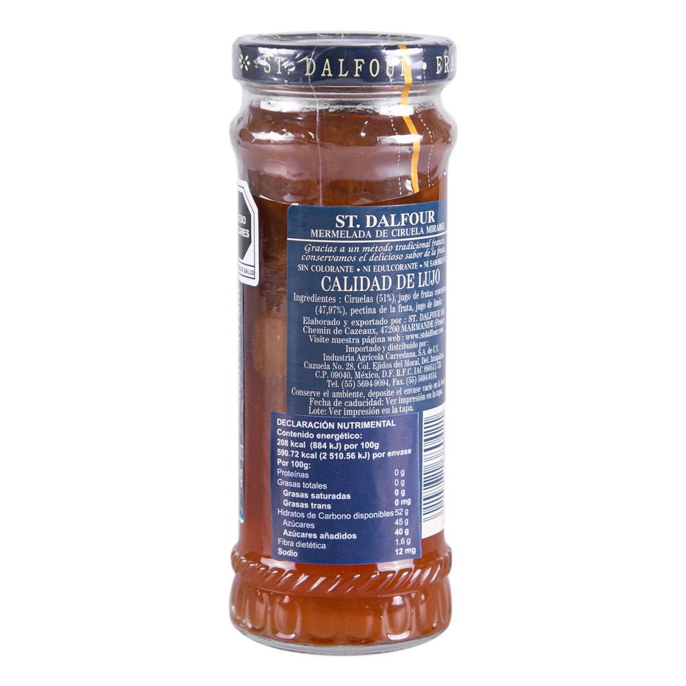 MERMELADA ST DALFOUR DE CIRUELA MIRABEL 284G - Imagen 3