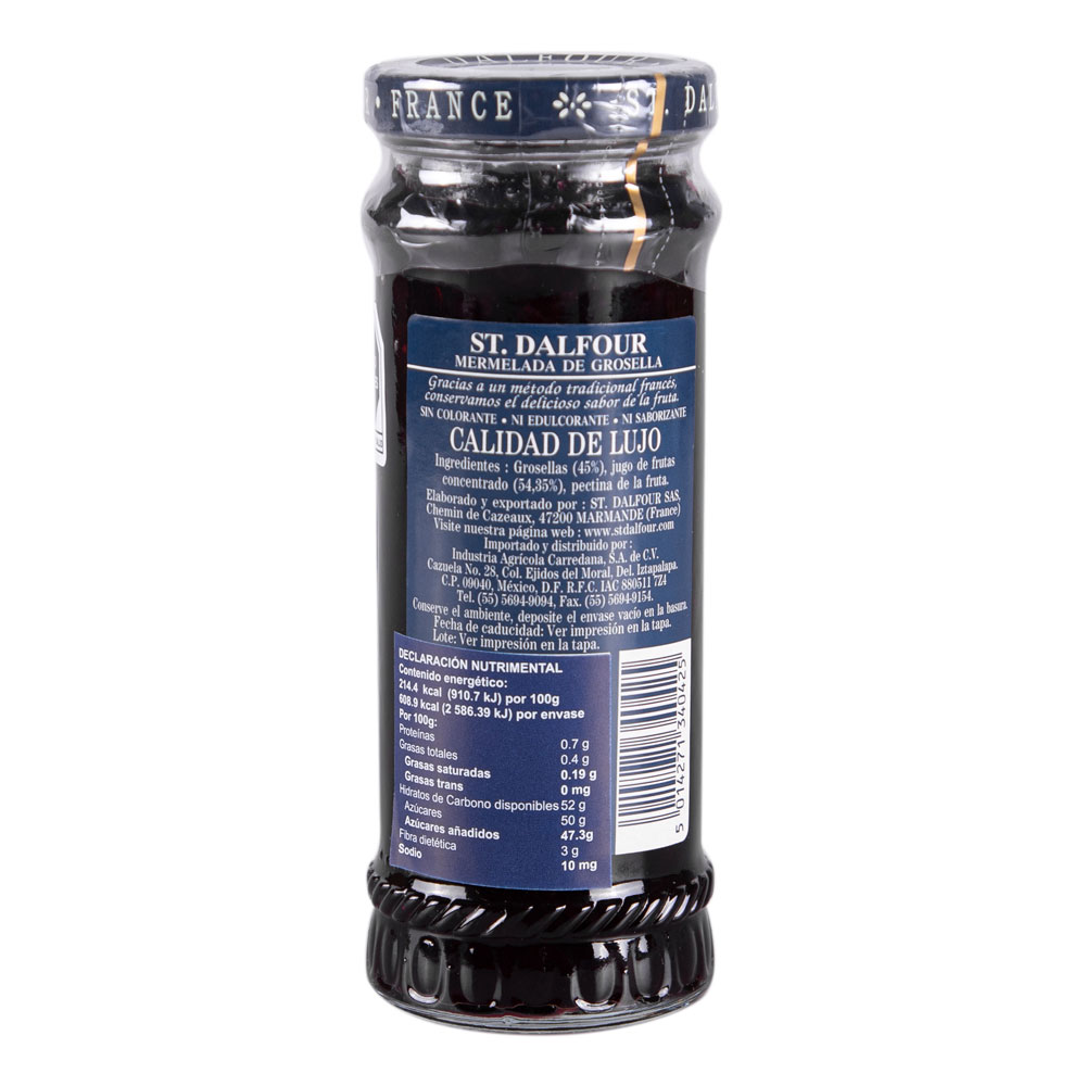 MERMELADA ST DALFOUR DE GROSELLA 284G - Imagen 3