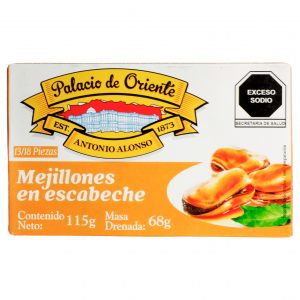 MEJILLONES EN ESCABECHE PALACIO DE ORIENTE 115G