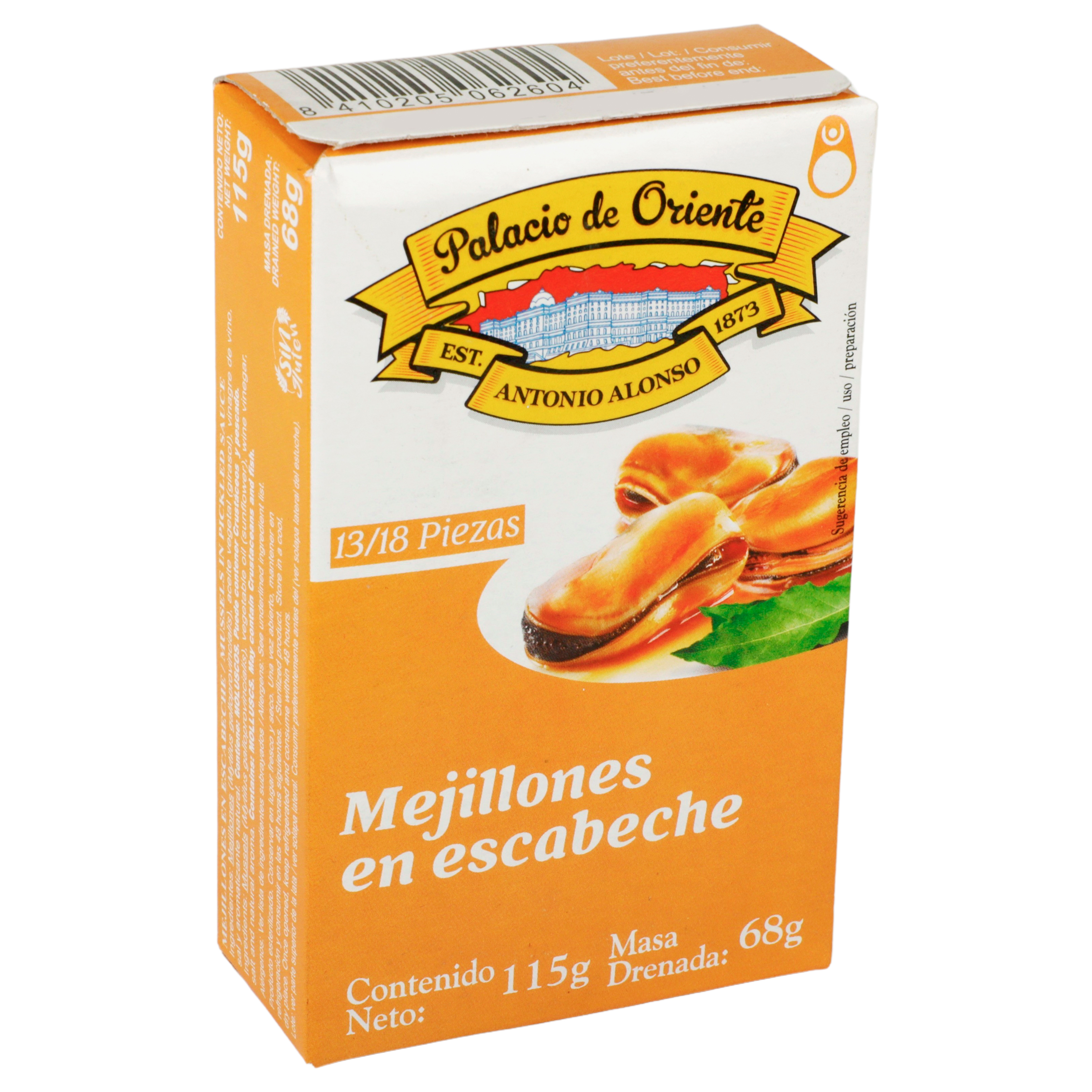 MEJILLONES EN ESCABECHE PALACIO DE ORIENTE 115G - Imagen 4