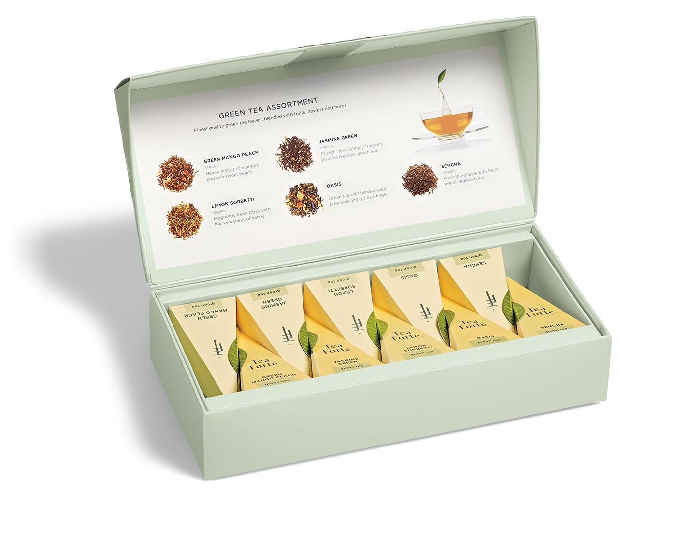 GREEN TEA ASSORTMENT PETITE PRESENTATION BOX 28G - Imagen 2