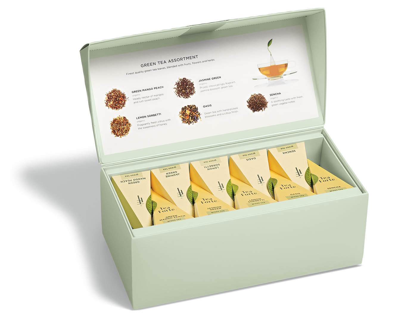 GREEN TEA ASSORTMENT PRESENTATION BOX 56G - Imagen 2