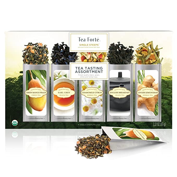 SINGLE STEEPS® TEA TASTING ASSORTMENT 63G
