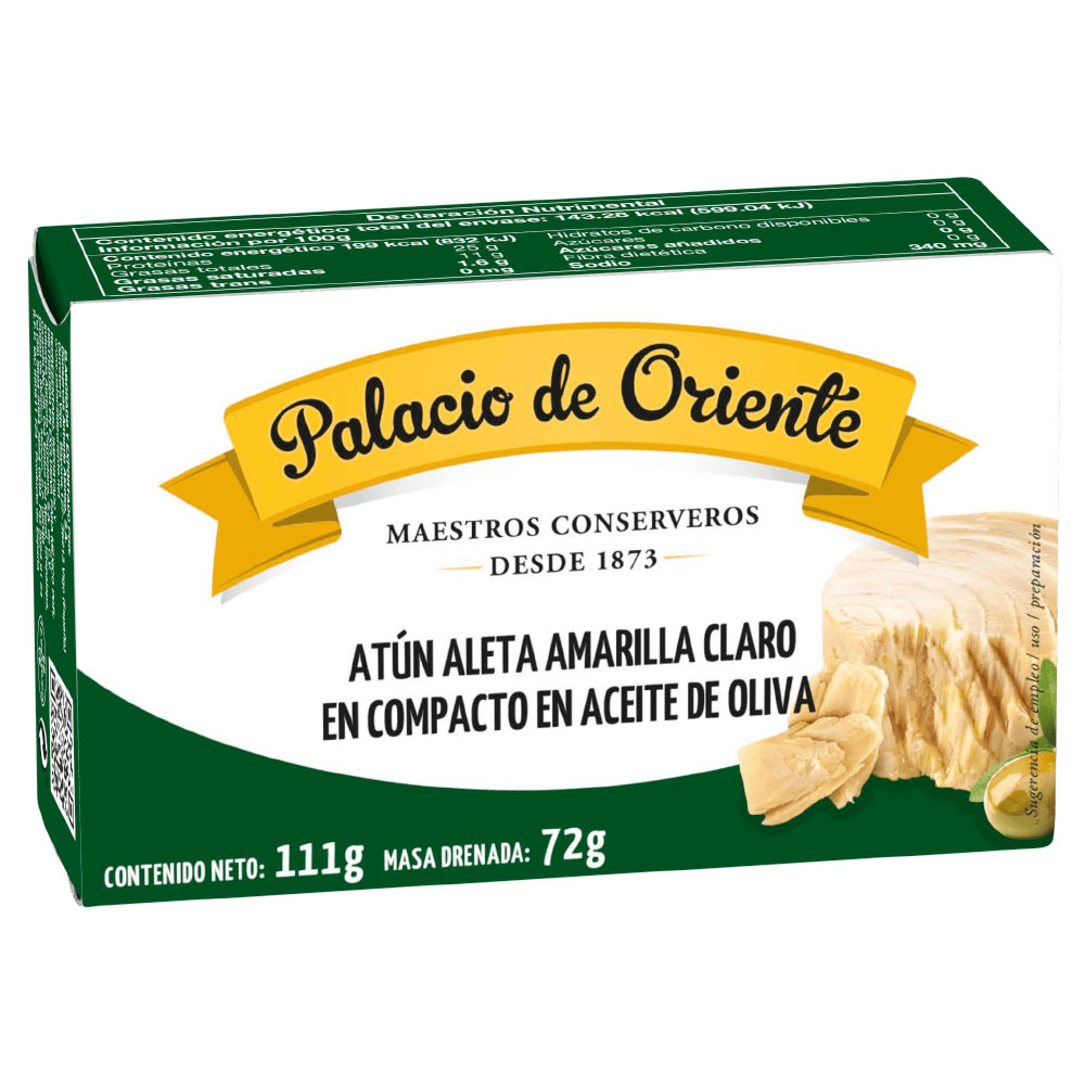 ATUN CLARO EN ACEITE DE OLIVA PALACIO DE ORIENTE 111G