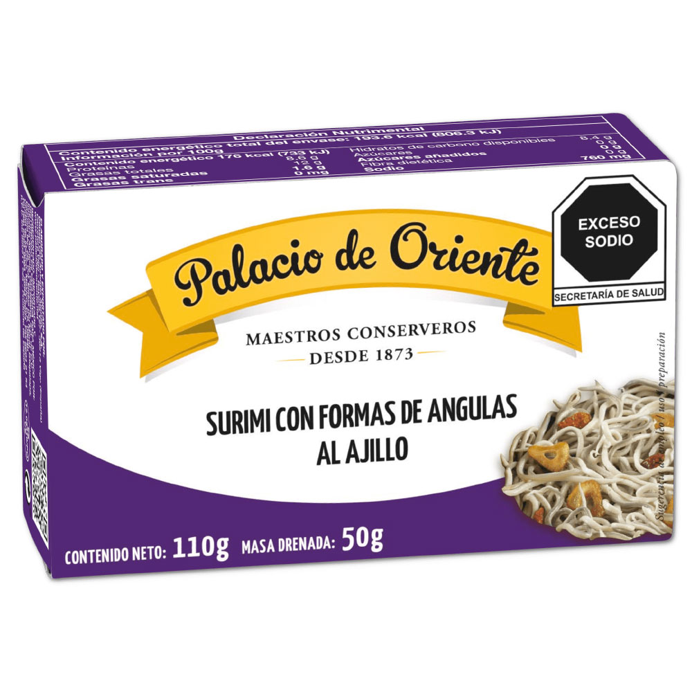 SURIMI TIPO ANGULA AL AJILLO PALACIO DE ORIENTE 110G