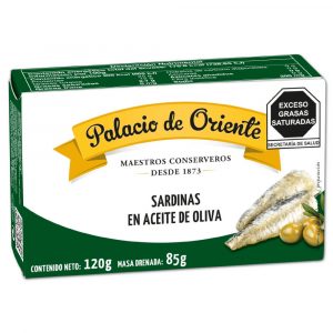 SARDINA EN ACEITE DE OLIVA PALACIO DE ORIENTE 120G