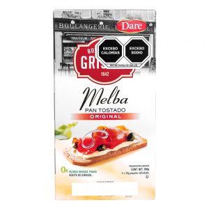 PAN TOSTADO DARE MELBA NATURAL 200G