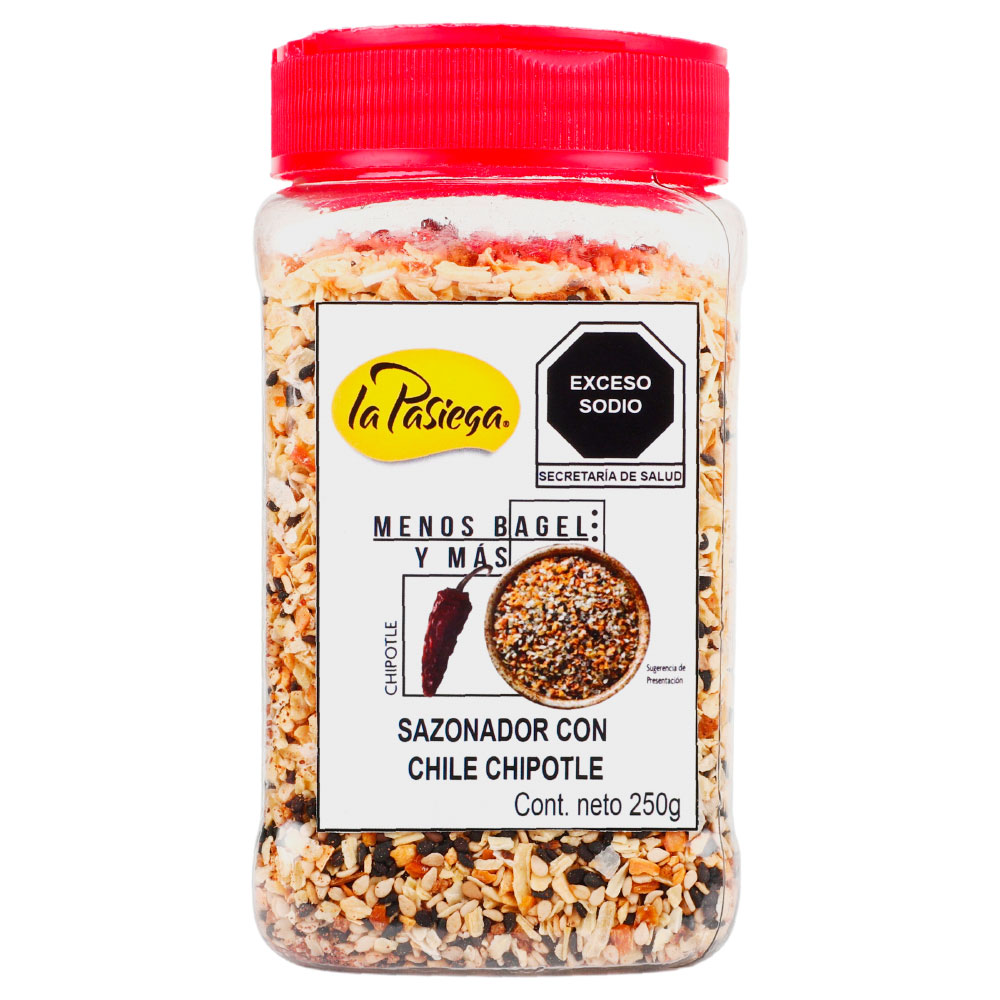 SAZONADOR MENOS BAGEL Y MÁS CHILE CHIPOTLE 70g y 250gr