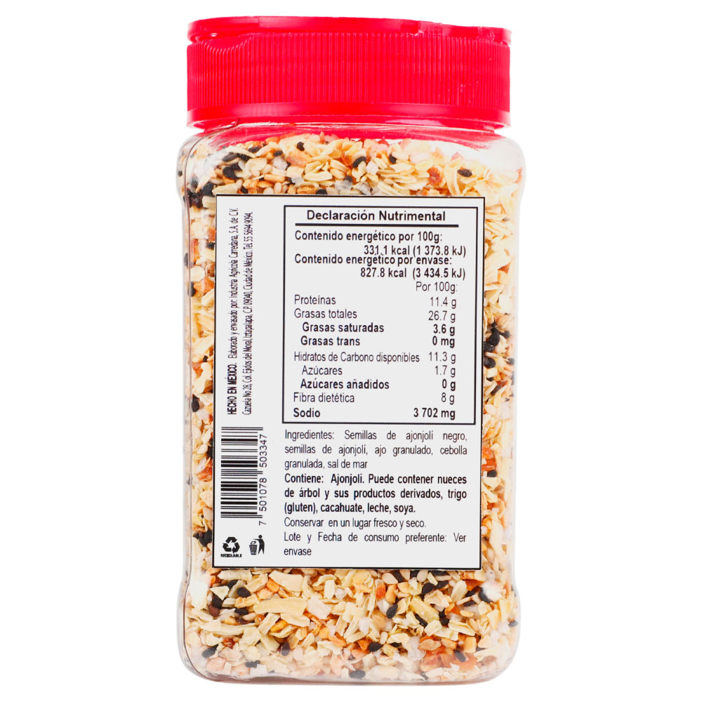 SAZONADOR MENOS BAGEL Y MÁS NATURAL 70g y 250gr - Imagen 2