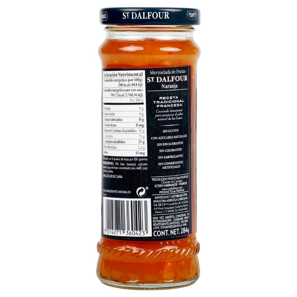 MERMELADA ST DALFOUR DE NARANJA 284g - Imagen 3