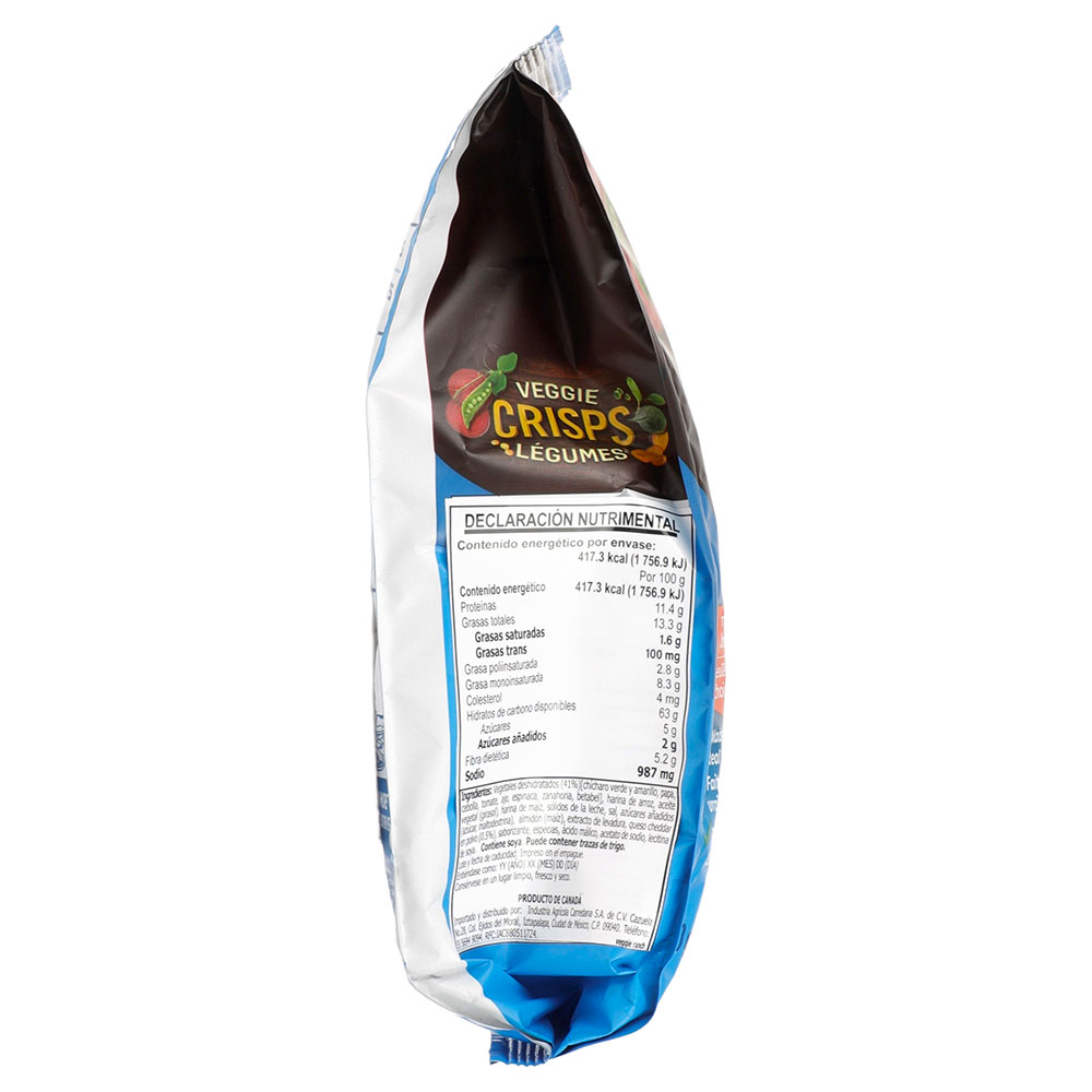 DARE VEGGIE CRISPS VEGETALES CON RANCH PICANTE 100g - Imagen 2