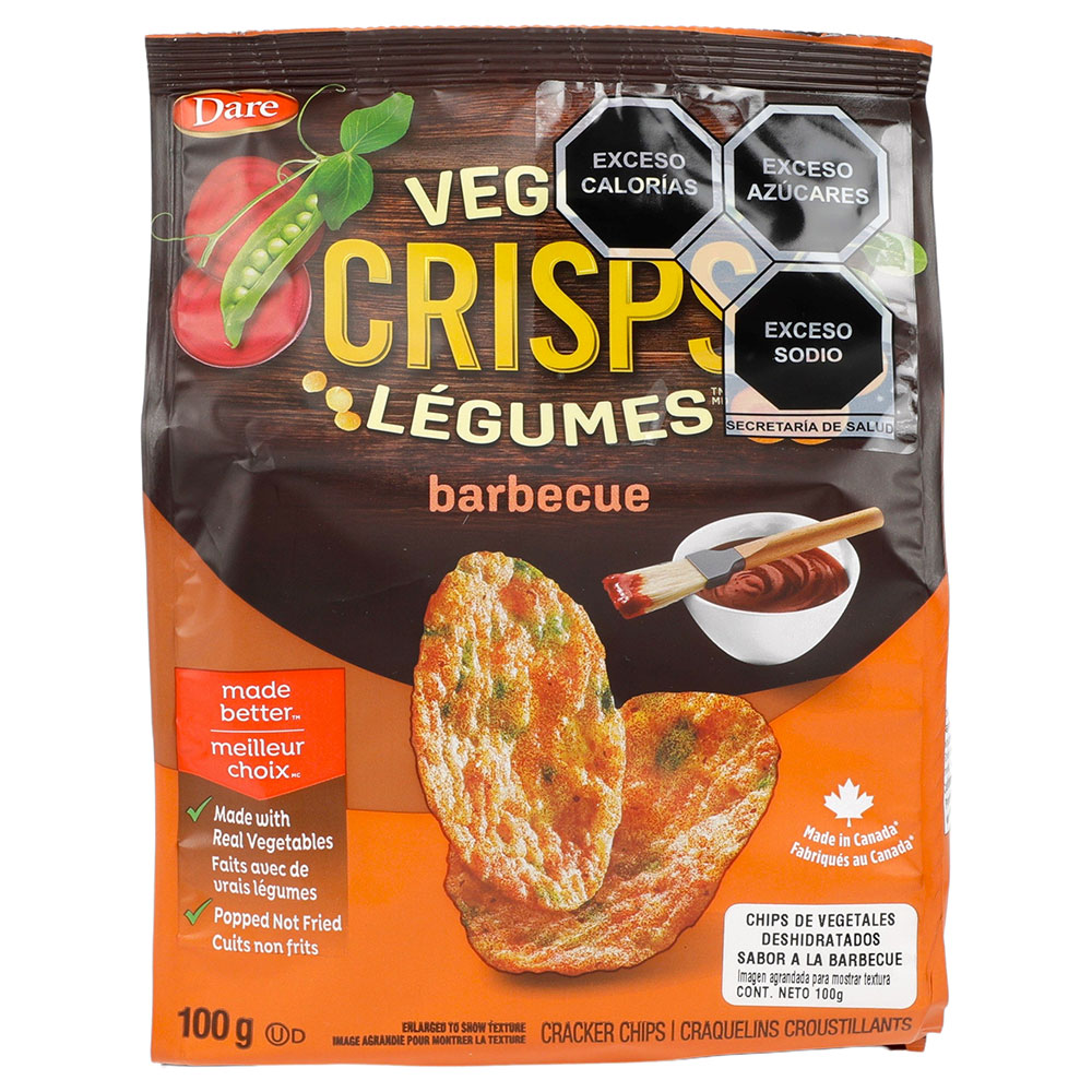 DARE VEGGIE CRISPS VEGETALES CON SALSA BBQ 100g