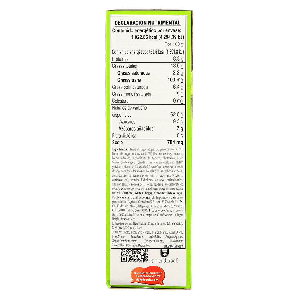 GALLETA BITES VEGETALES 1/200g - Imagen 3